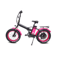 FAT/Beach Tire e bicycle 48v1000W 20''x4.0 foldable fat electric bicycle with big battery